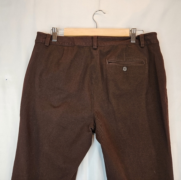 Lauren Ralph Lauren Brown Career Pant Sz 14 Business Workwear Durability Stretch - Picture 8 of 10